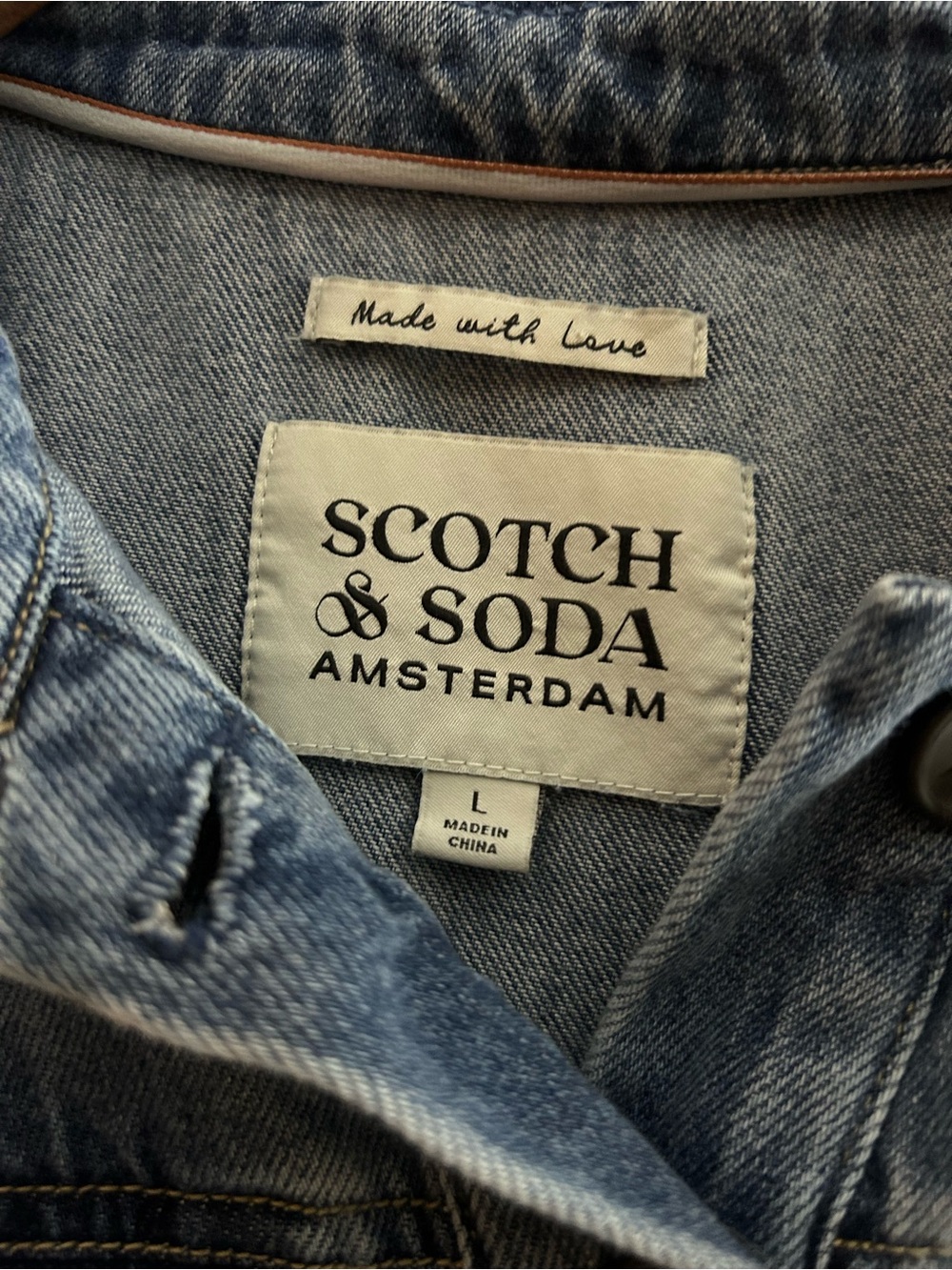 Scotch & Soda Blue Denim Dress L - Picture 3 of 5